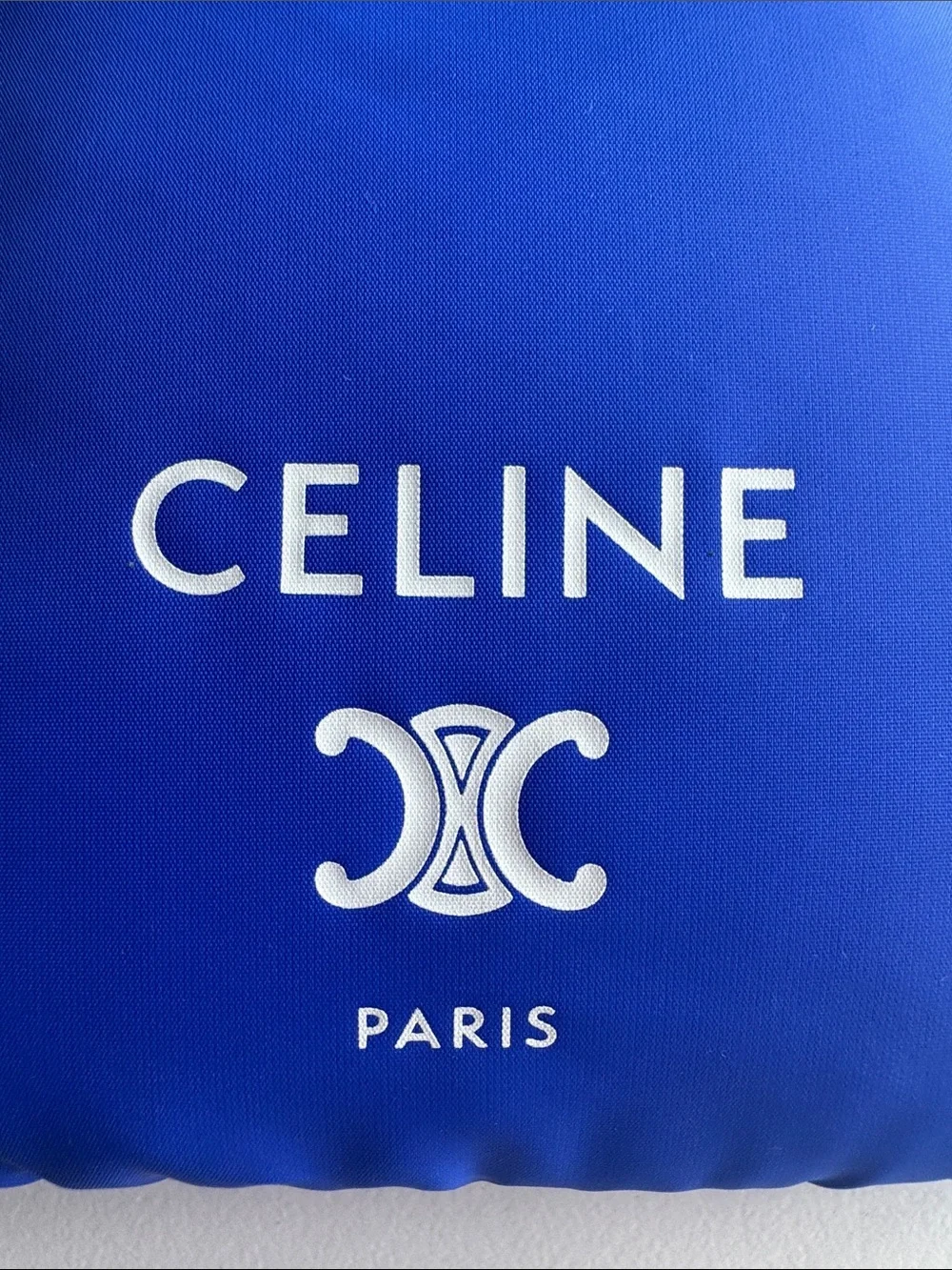 Celine Royal Blue Padded sunglasses Sleeve with White Cord